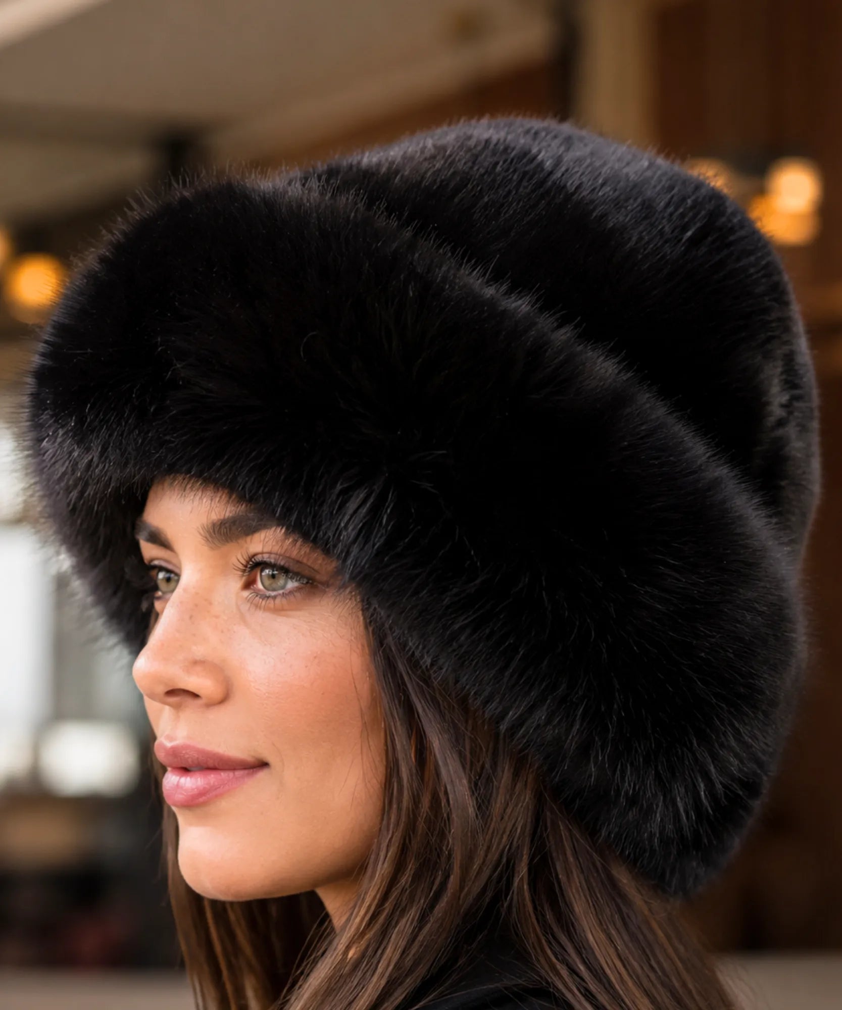 Comprar Chapéu Feminino de Inverno com Pelúcia Térmico Elegante ZARA