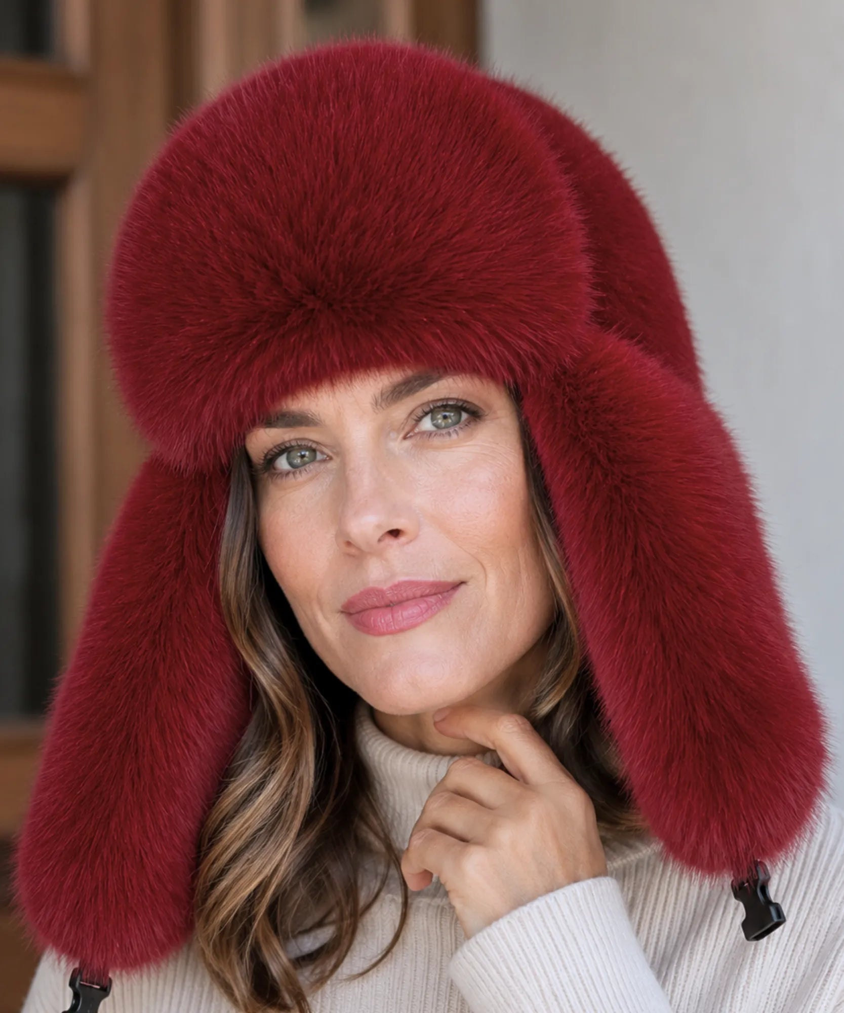 Comprar Chapéu Feminino Pelo Sintético Estilo Russo com Abas Quentinho Barato em Promoção ANELLIMN