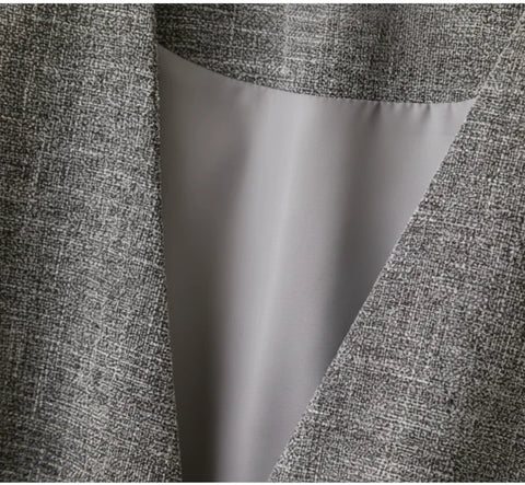 Comprar colete alfaiataria feminino linho mesclado sem mangas decote V alongado em promoção ZARA