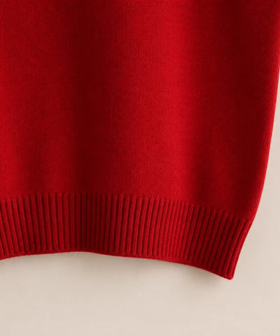 Comprar colete feminino tricot gola V canelado oversized sem mangas leve elegante inverno em promoção ZARA