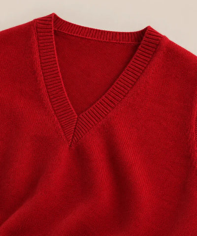 Comprar colete feminino tricot gola V canelado oversized sem mangas leve elegante inverno em promoção ZARA