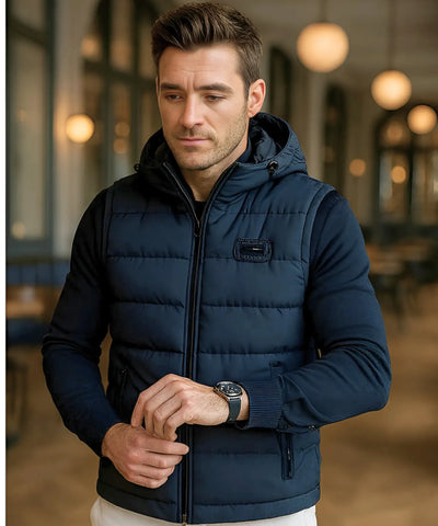 Colete Masculino Puffer Capuz Térmico Inverno Elegante | Don