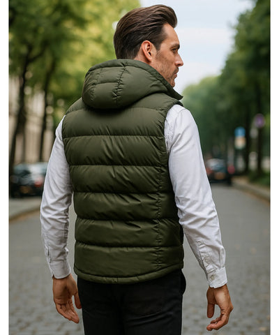 Colete Masculino Puffer Capuz Térmico Inverno Elegante | Don