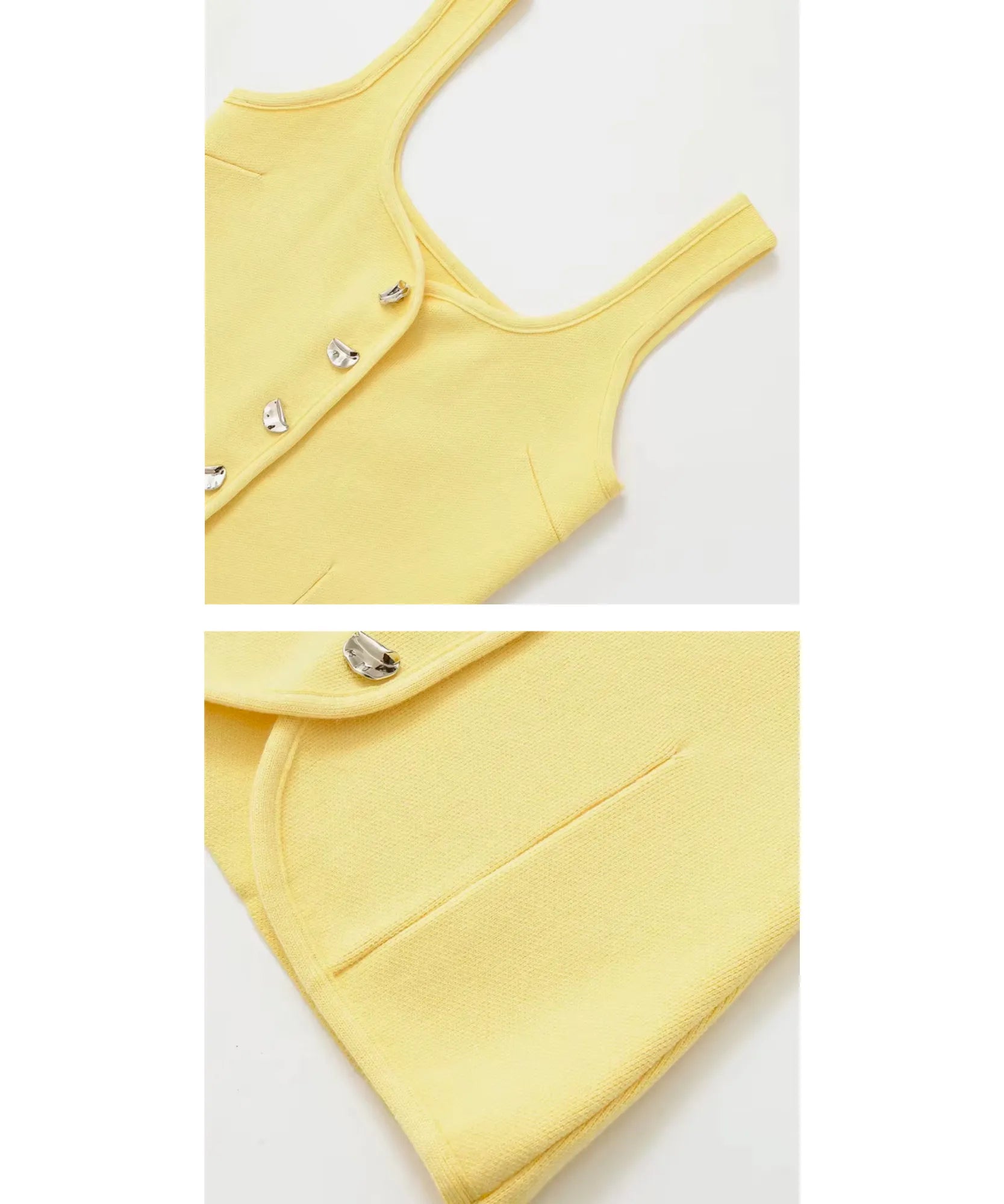 Comprar regata feminina cropped tricot canelada botões frontais elegante casual verão alça larga em promoção ANELLIMN 