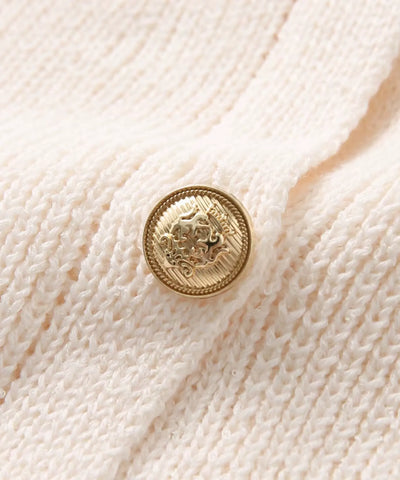 Colete Tricot Feminino Botões Dourados Elegante Social | Brunny