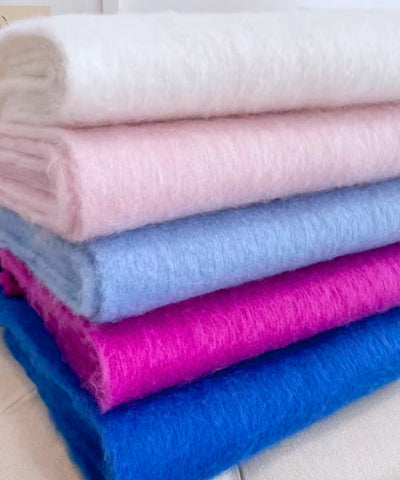 Comprar cachecol feminino longo grosso lã felpuda com franjas 240cm várias cores inverno barato ANELLIMN