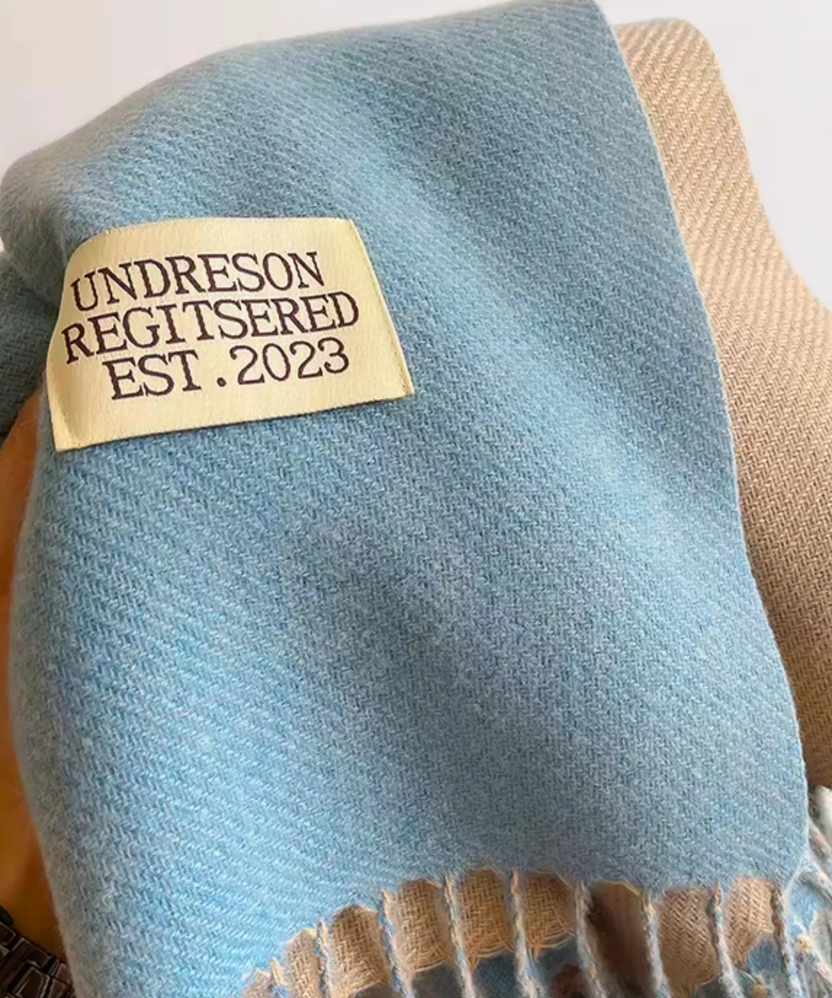 Comprar echarpe cachecol feminino de lã grossa com franjas acabamento premium para o inverno barato ANELLIMN