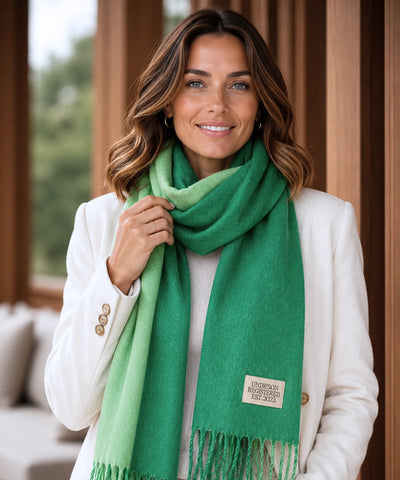 Comprar echarpe cachecol feminino de lã grossa com franjas acabamento premium para o inverno barato ANELLIMN