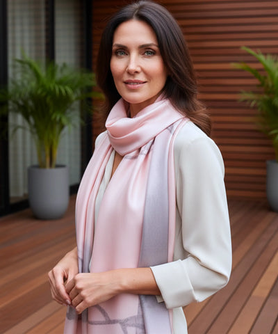 Comprar lenço de seda feminino estampado elegante macio echarpe de pescoço para o dia a dia e festas barato ANELLIMN