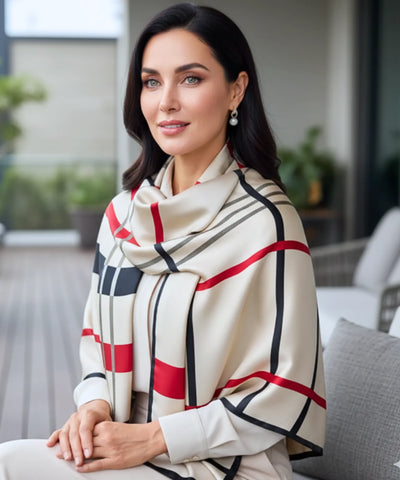 Comprar lenço de seda feminino estampado elegante macio echarpe de pescoço para o dia a dia e festas barato ANELLIMN