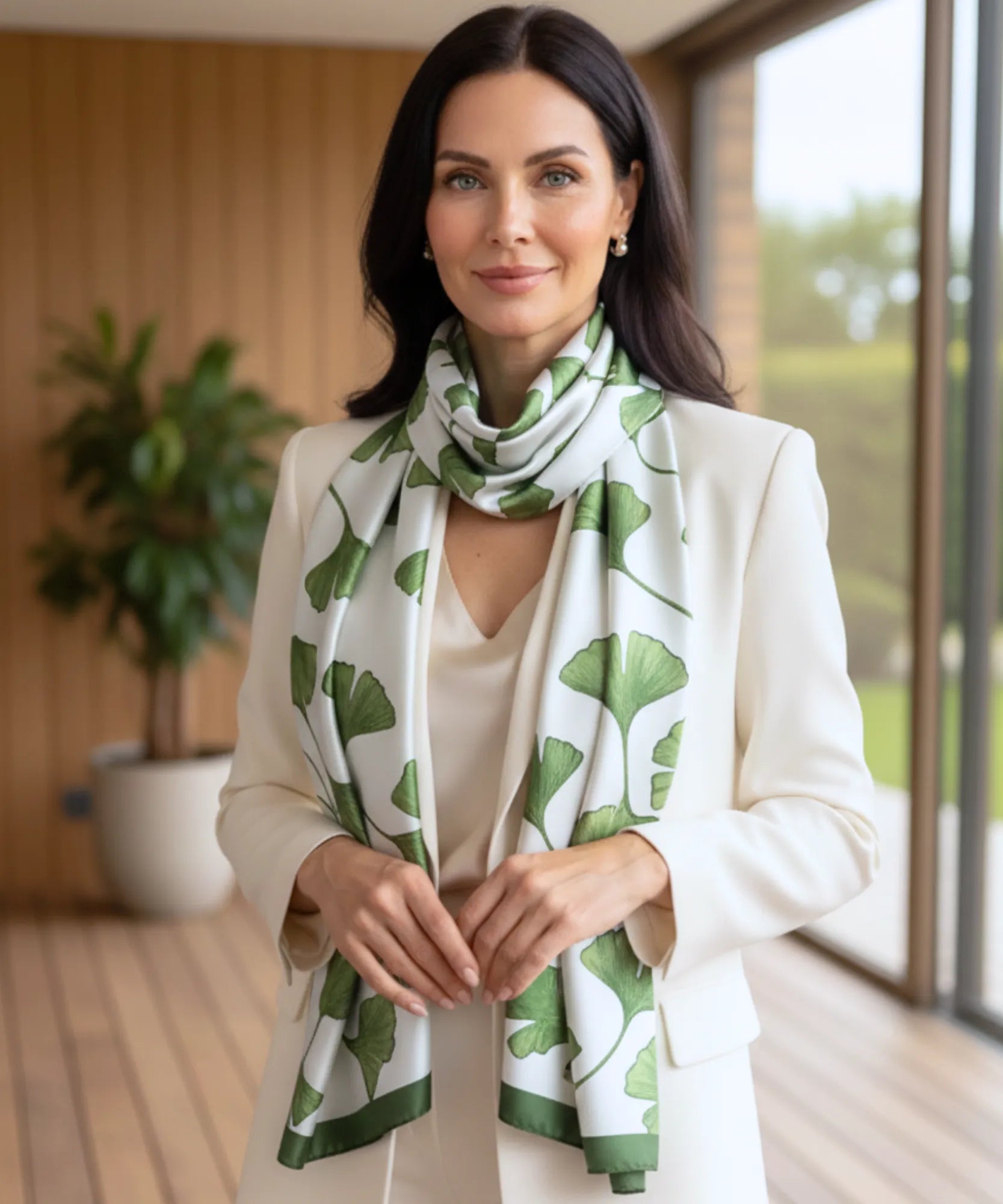 Comprar lenço de seda feminino estampado elegante macio echarpe de pescoço para o dia a dia e festas barato ANELLIMN