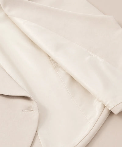 Comprar conjunto alfaiataria feminino colete e calça wide leg cintura alta pregas zíper lateral off-white em promoção ZARA