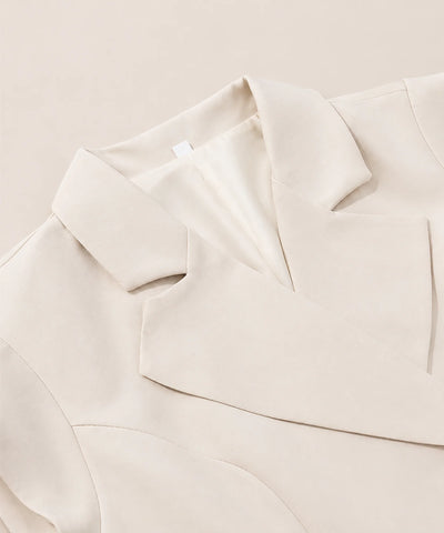 Comprar conjunto alfaiataria feminino colete e calça wide leg cintura alta pregas zíper lateral off-white em promoção ZARA