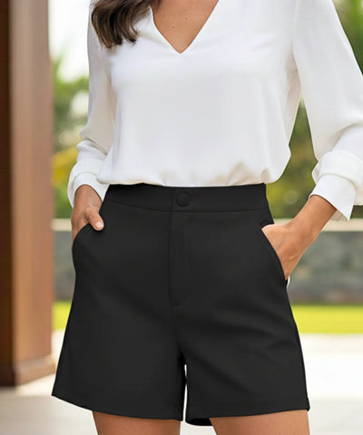 Conjunto Feminino Alfaiataria Colete Short Elegante | Lala