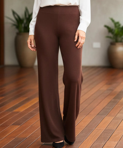 Comprar conjunto alfaiataria feminino elegante crepe blusa ombro caído calça pantalona wide leg em promoção ZARA
