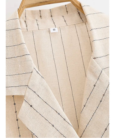 Conjunto Alfaiataria Feminino Linho Elegante com Blazer e Calça | Fontana