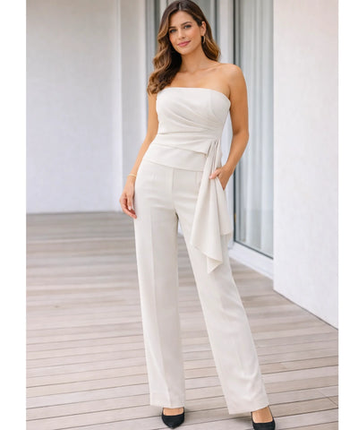 Comprar conjunto alfaiataria feminino elegante com top amarração lateral e calça cintura alta em promoção ZARA