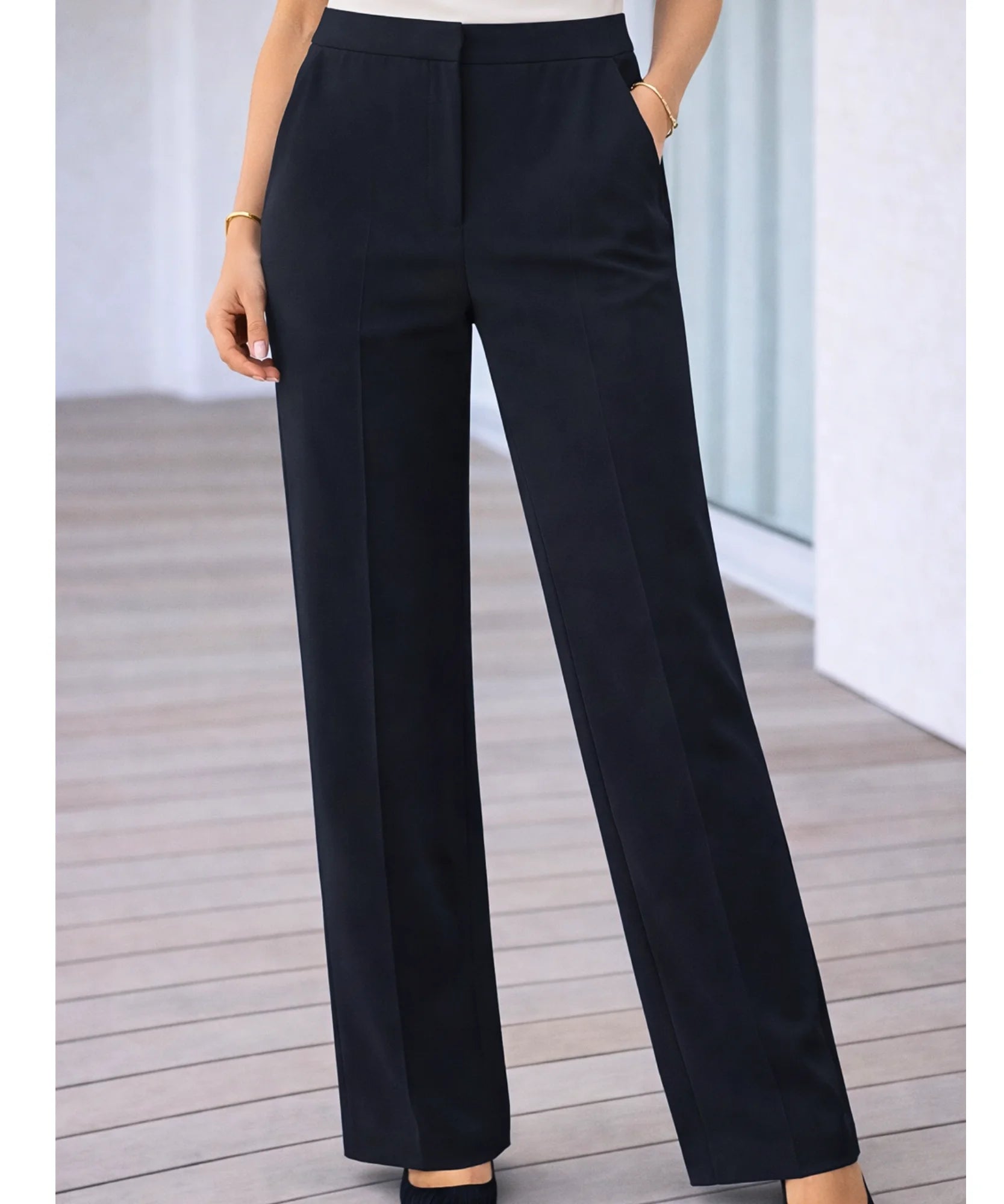 Comprar conjunto alfaiataria feminino elegante com top amarração lateral e calça cintura alta em promoção ZARA
