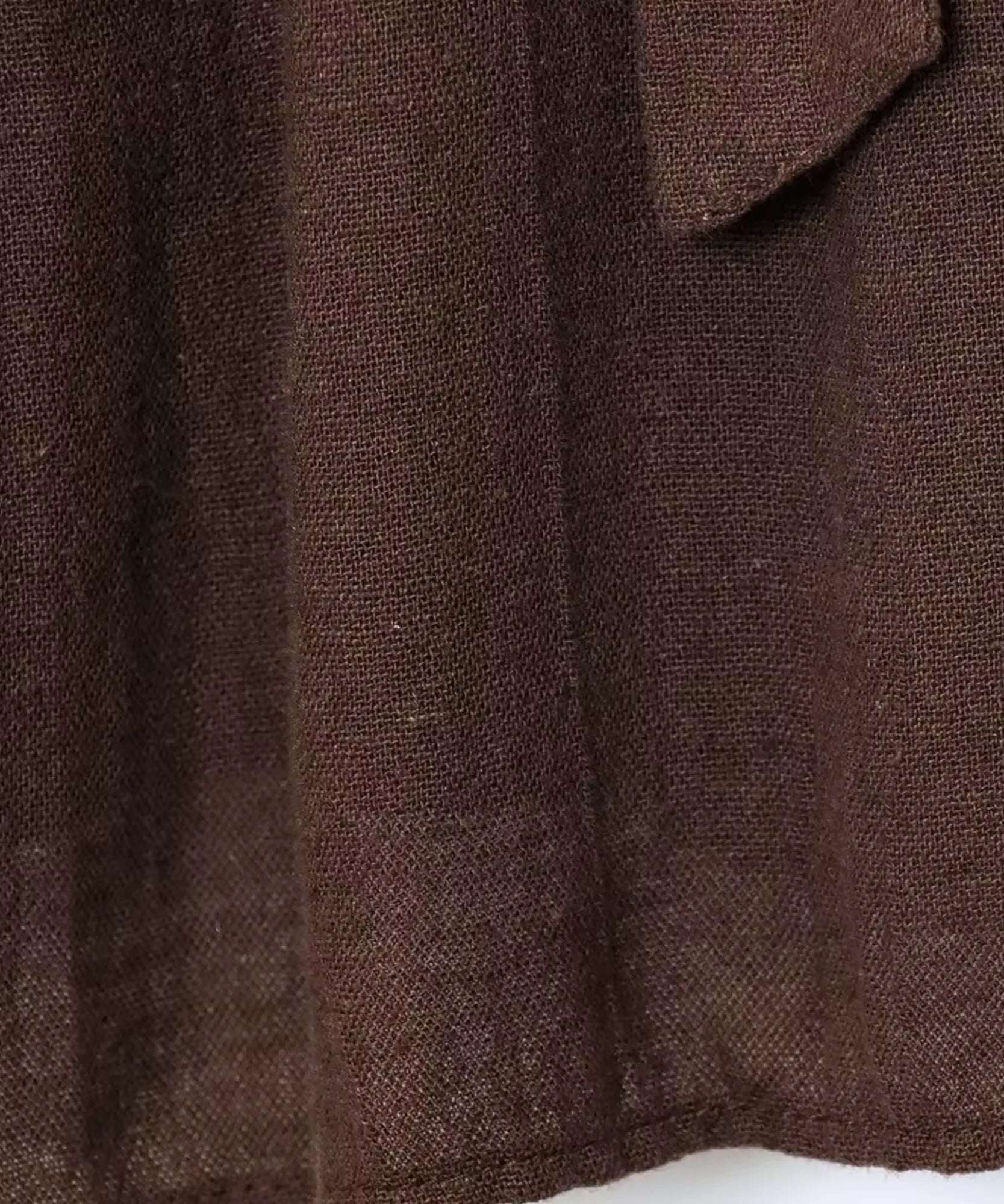 Textura do tecido com toque de linho do conjunto marrom