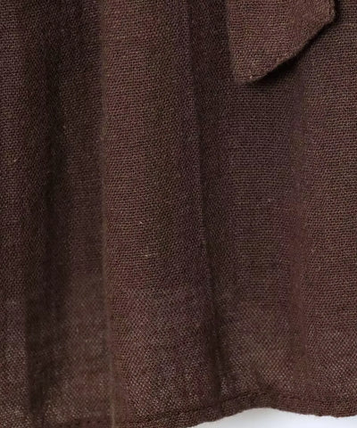 Textura do tecido com toque de linho do conjunto marrom