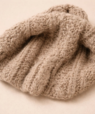  Comprar conjunto cachecol e gorro feminino tricot trançado forro térmico inverno barato promoção ANELLIMN 