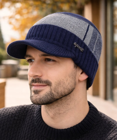 Comprar conjunto masculino chapéu e cachecol inverno elegante urbano