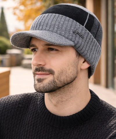 Comprar conjunto masculino chapéu e cachecol inverno elegante urbano