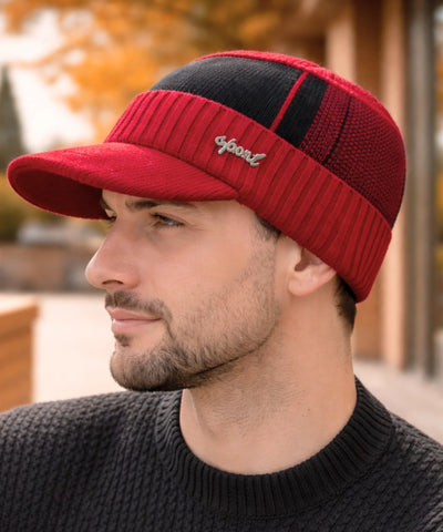 Comprar conjunto masculino chapéu e cachecol inverno elegante urbano