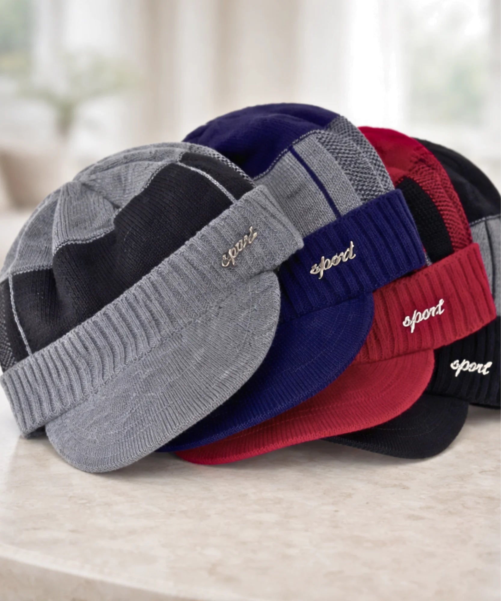Comprar conjunto masculino chapéu e cachecol inverno elegante urbano