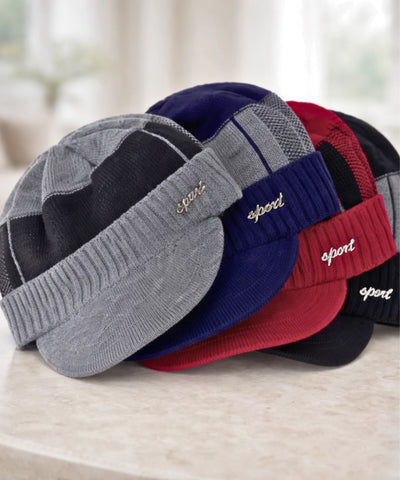 Comprar conjunto masculino chapéu e cachecol inverno elegante urbano