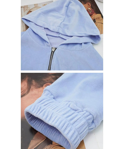 Conjunto De Moletom Feminino Plush Cropped Jogger | Jastie