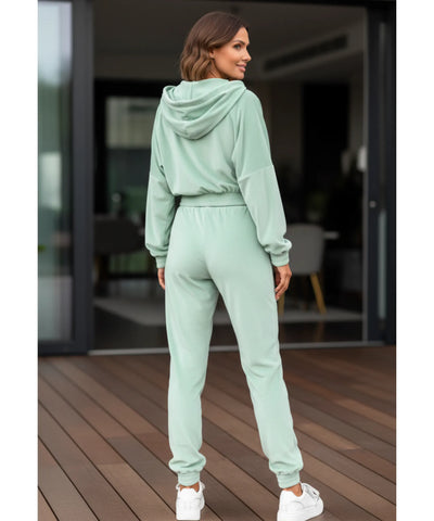 Conjunto De Moletom Feminino Plush Cropped Jogger | Jastie