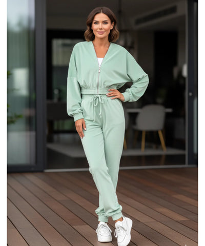 Conjunto De Moletom Feminino Plush Cropped Jogger | Jastie