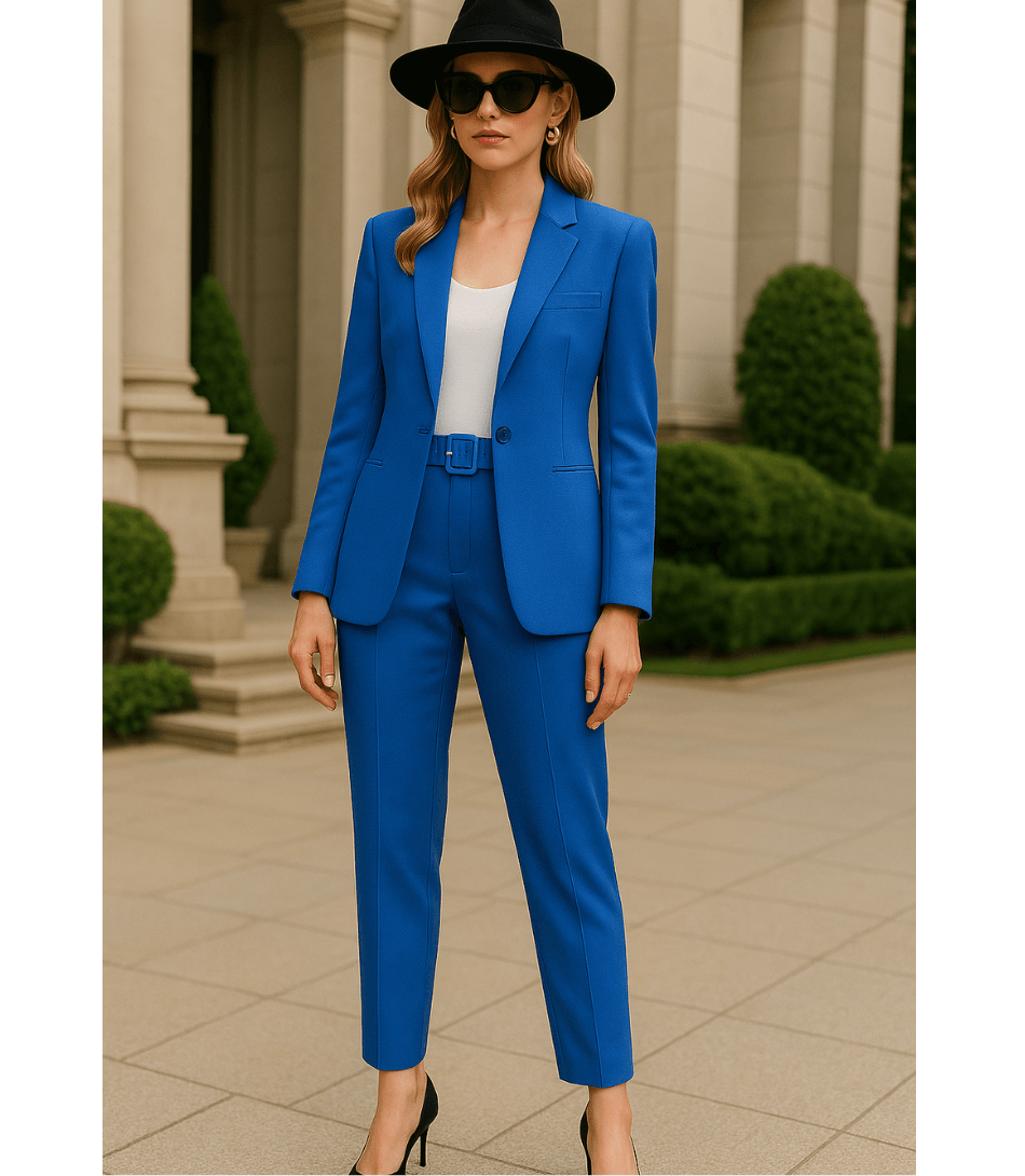 Conjunto Feminino Alfaiataria Blazer e Calça Elegante - Anellimn
