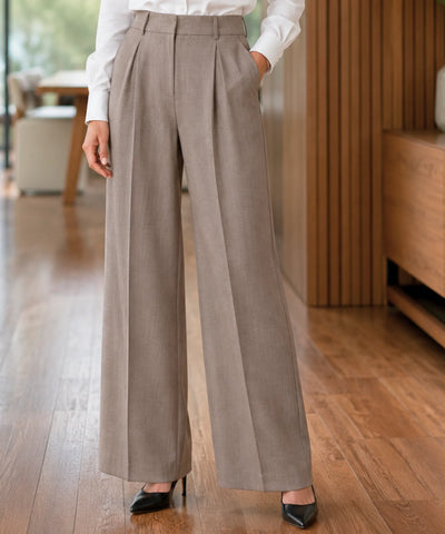 Comprar conjunto feminino alfaiataria com blazer e calça reta elegante para trabalho ou eventos barato ANELLIMN
