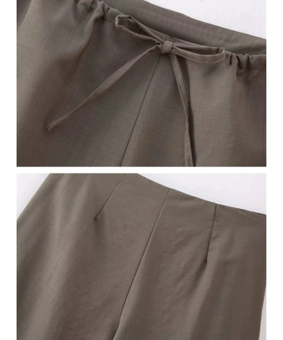 Conjunto Feminino Alfaiataria com Blusa e Calça em Linho | Biah