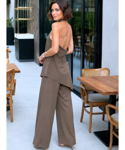 Conjunto Feminino Alfaiataria com Blusa e Calça em Linho | Biah