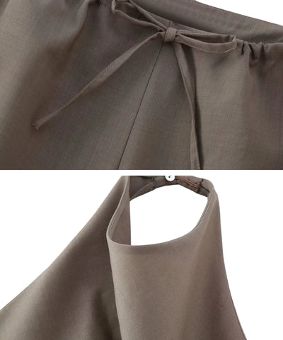 Conjunto Feminino Alfaiataria com Blusa e Calça em Linho | Biah