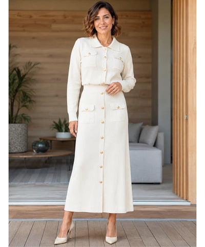 Comprar Conjunto Feminino Alfaiataria Tricot Preto para Trabalho e Festas barato  ANELLIMN 