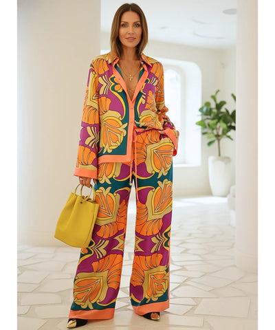 Conjunto Feminino Calça E Blusa Estampado Verão | Snow