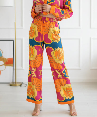 Conjunto Feminino Calça E Blusa Estampado Verão | Snow