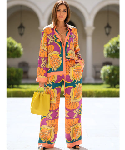 Conjunto Feminino Calça E Blusa Estampado Verão | Snow