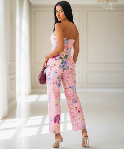 Conjunto Feminino Calça Pantalona e Blusa Elegante Casual | Nana