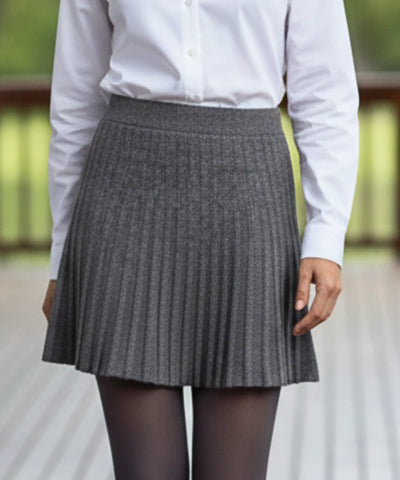 Comprar conjunto feminino tricot gola alta saia plissada confortável malha macia inverno em promoção ZARA