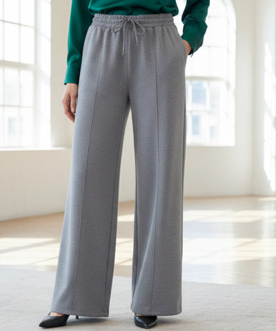 Conjunto Moletom Feminino com Jaqueta e Calça Larga  | Suali