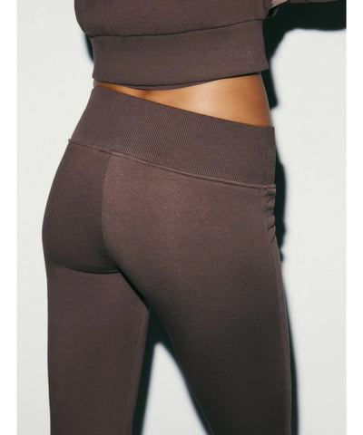 Conjunto Moletom Feminino Jaqueta Cropped Calça Flare | Eloh