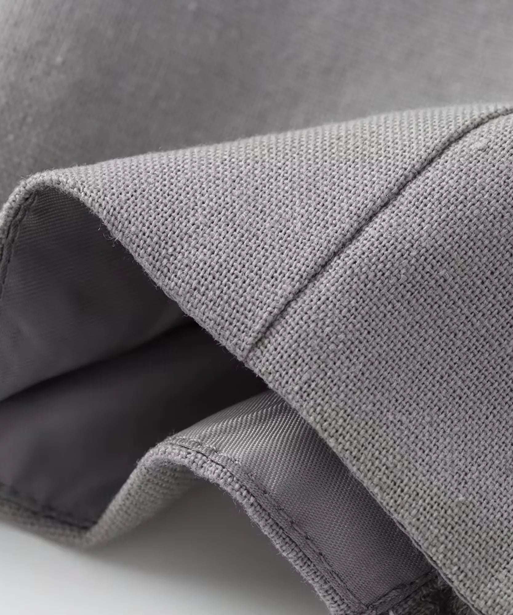 Tecido poliéster broadcloth do conjunto pantalona e cropped, cor cinza