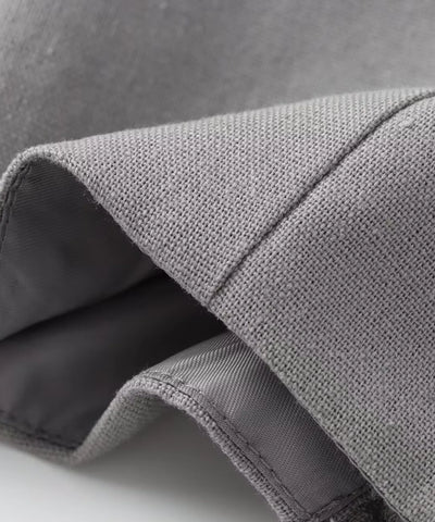 Tecido poliéster broadcloth do conjunto pantalona e cropped, cor cinza