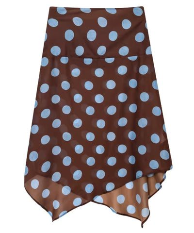 Conjunto Saia e Blusa Feminino Poá Saia Midi Elegante | Amélie