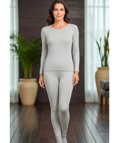 Comprar conjunto térmico feminino segunda pele manga longa calça legging forro polar barato ZARA